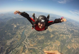 Dans les airs